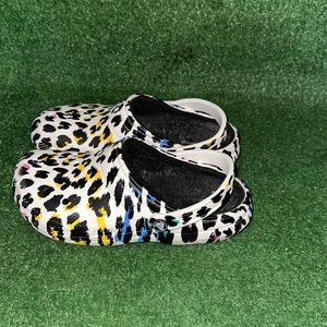 Colorful Fur Lined Crocs